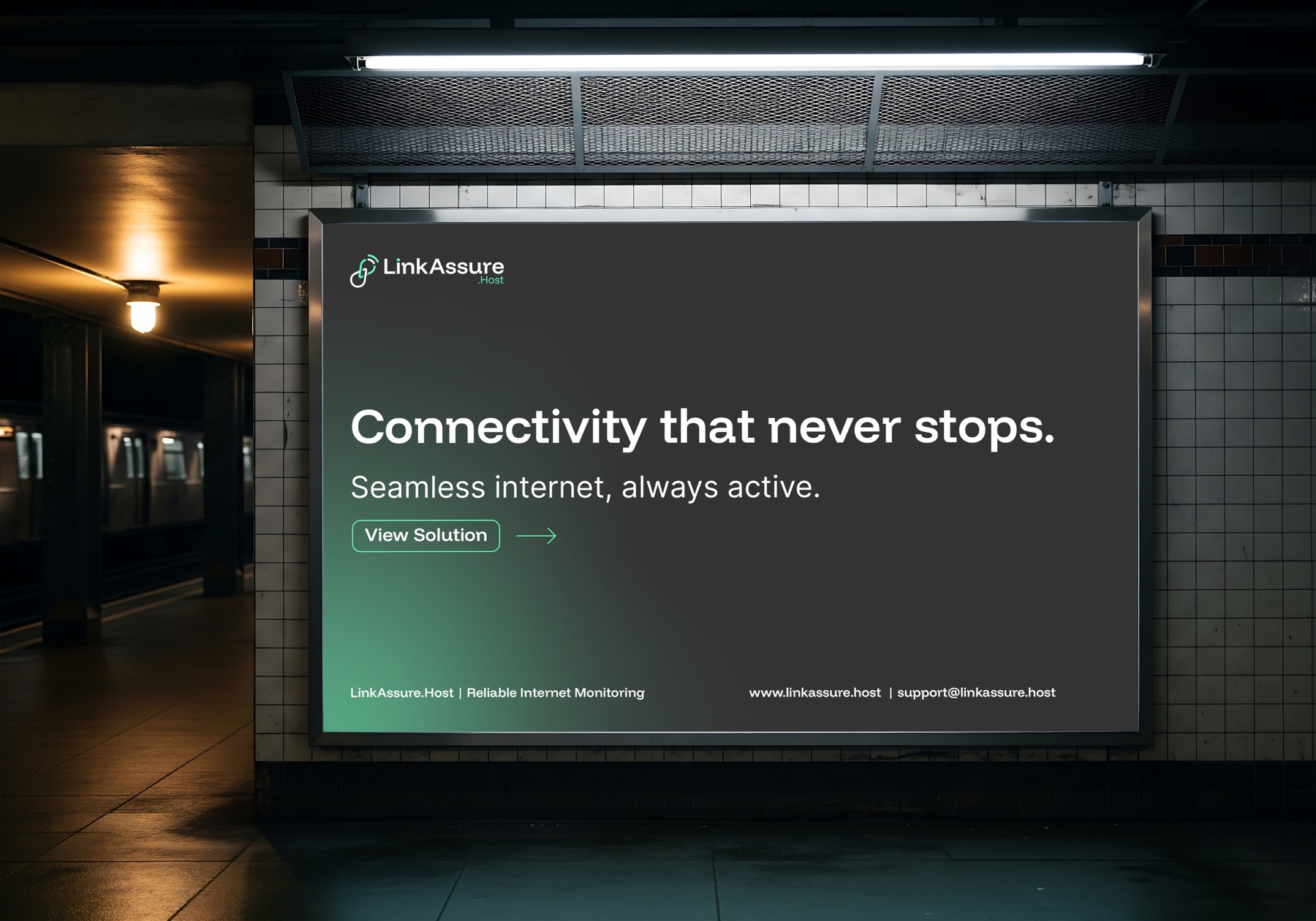 LinkAssure branded service display